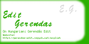 edit gerendas business card