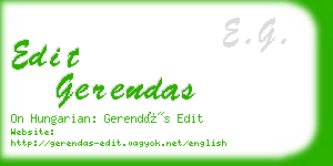 edit gerendas business card